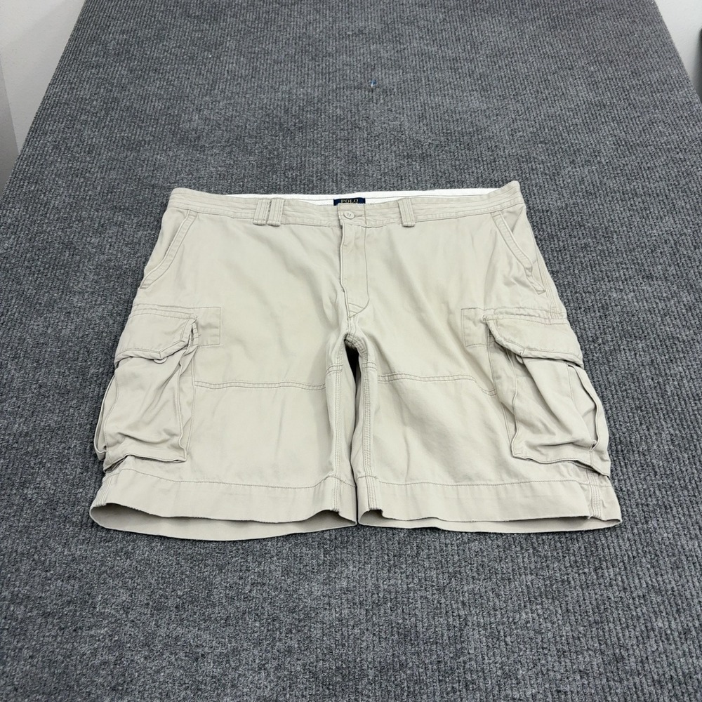 Polo Ralph Lauren Cargo Shorts Mens 44 Tan Cotton Classic Polo Chino Gorpcore